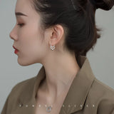 925 Sterling Silver Animal Hoop Earrings Women Jewelry