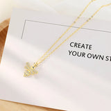 925 Silver Bees Necklace Pendant For Women