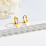 925 Silver Lightning Hoop Earrings Zircon Jewelry