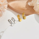 925 Silver Lightning Hoop Earrings Zircon Jewelry