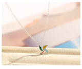 925 Silver Windmill Pendant Necklace for Women