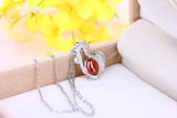 925 Silver Zircon Chicken Pendant Necklace for Women