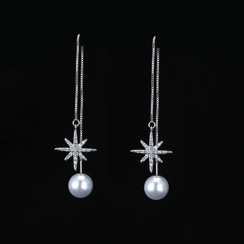 925 Sterling Silver Tassel Earrings for Women - Gift
