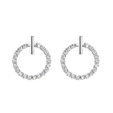 925 Silver Lucky Zircon Stud Earrings Original Jewelry Gift