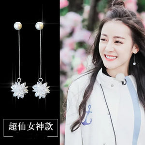 Ice Flower 925 Silver Earrings For Women