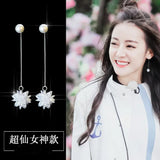 Ice Flower 925 Silver Earrings For Women