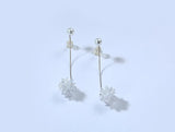 Ice Flower 925 Silver Earrings For Women