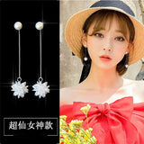 Ice Flower 925 Silver Earrings For Women