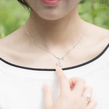 925 Silver Flower Choker Necklace for Women Wedding Girls Statement Jewelry