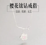 925 Silver Flower Choker Necklace for Women Wedding Girls Statement Jewelry