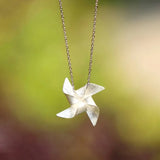 925 Silver Windmill Choker Necklace for Women Wedding Girls