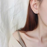 Circle Earrings 925 Sterling Silver Women Statement Jewelry Brincos Pendientes