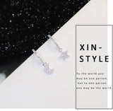 Star Earrings 925 Sterling Silver Statement Jewelry