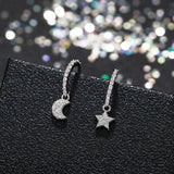 Star Earrings 925 Sterling Silver Statement Jewelry