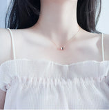 925 Silver Cylindrical Pendant Necklace For Women