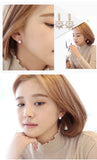 High Zircon 925 Silver Earrings For Women