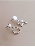 925 Silver Star Earrings for Women Girls Gift