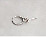 925 Silver Star Earrings for Women Girls Gift