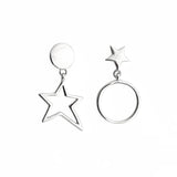 925 Silver Star Earrings for Women Girls Gift