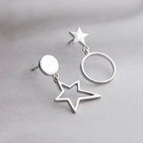 925 Silver Star Earrings for Women Girls Gift