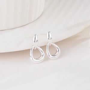 925 Silver Geometric Earrings for Women - Gift Jewelry