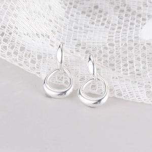 925 Silver Geometric Earrings for Women - Gift Jewelry