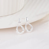 925 Silver Geometric Earrings for Women - Gift Jewelry