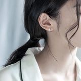 925 Sterling Silver Ladies Stud Earrings Jewelry Birthday Gift