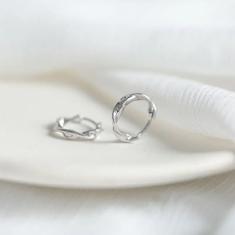 925 Sterling Silver Ladies Stud Earrings Jewelry Birthday Gift