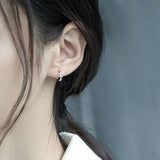 925 Sterling Silver Ladies Stud Earrings Jewelry Birthday Gift