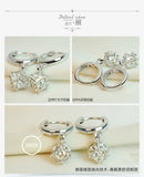 Arrival CZ Zircon 925 Sterling Silver Ladies Stud Earrings Jewelry
