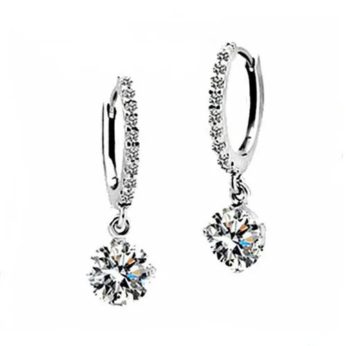 Zircon Arrival 925 Sterling Silver Stud Earrings for Women