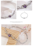 Wings of Love 925 Sterling Silver Bracelets & Bangles For Women