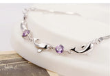 Dolphin Zircon Bracelet 925 Sterling Silver Jewelry