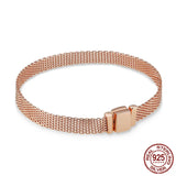 REFLEXIONS Bracelet for Women Sterling Silver 925 Mesh Clip Reflection Bracelet