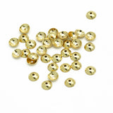 100pcs Stainless Steel End Caps for DIY Jewelry Making