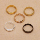 20Pcs 8/10/12mm Round Circle Frame Beads for Diy Jewelry Making