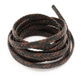 2m Flat Braided PU Leather Bracelet DIY Necklace Bracelet Making