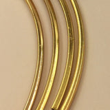 30/40/50mm Hole Copper Spacer Beads Curve Tube for DIY Chock Necklace