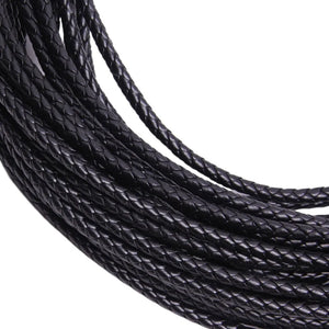 5m Braided PU Leather Bracelet Findings 3/4/5/6mm Round Cord DIY Necklace