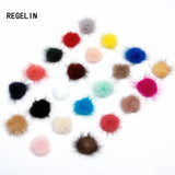 100PCS 30MM Mink Fur Pom Poms for DIY Jewelry Making