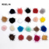 100PCS 30MM Mink Fur Pom Poms for DIY Jewelry Making