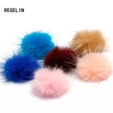 100PCS 30MM Mink Fur Pom Poms for DIY Jewelry Making