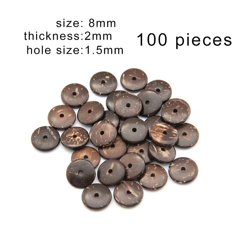 Coconut Shell Round Spacer Beads 8/10/12/14mm DIY Jewelry Findings
