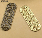 Vintage Flower Pendant Charms Jewelry Findings 50pcs/lot DIY Necklace Bracelet