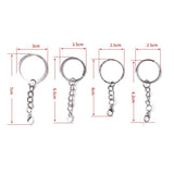 20pcs Retro Keychain Accessories Lobster Clasp Hooks Pins Split Ring Key Chains
