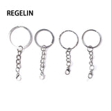 20pcs Retro Keychain Accessories Lobster Clasp Hooks Pins Split Ring Key Chains