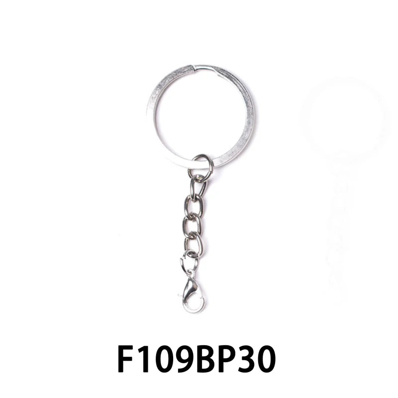 20pcs Retro Keychain Accessories Lobster Clasp Hooks Pins Split Ring Key Chains