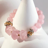 RH 10mm Women Natural Stone Bead Bracelet