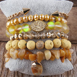 6pc Beaded Bracelet Stack for Women Jewelry Gift